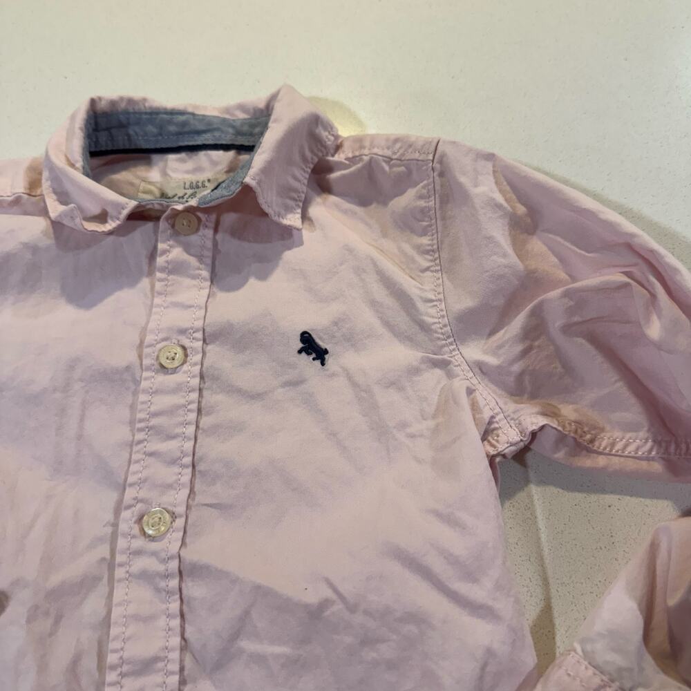 L.O.G.G. Toddler Boy 3-4Y Long Sleeve Button Up Dress Shirt - Picture 2 of 6